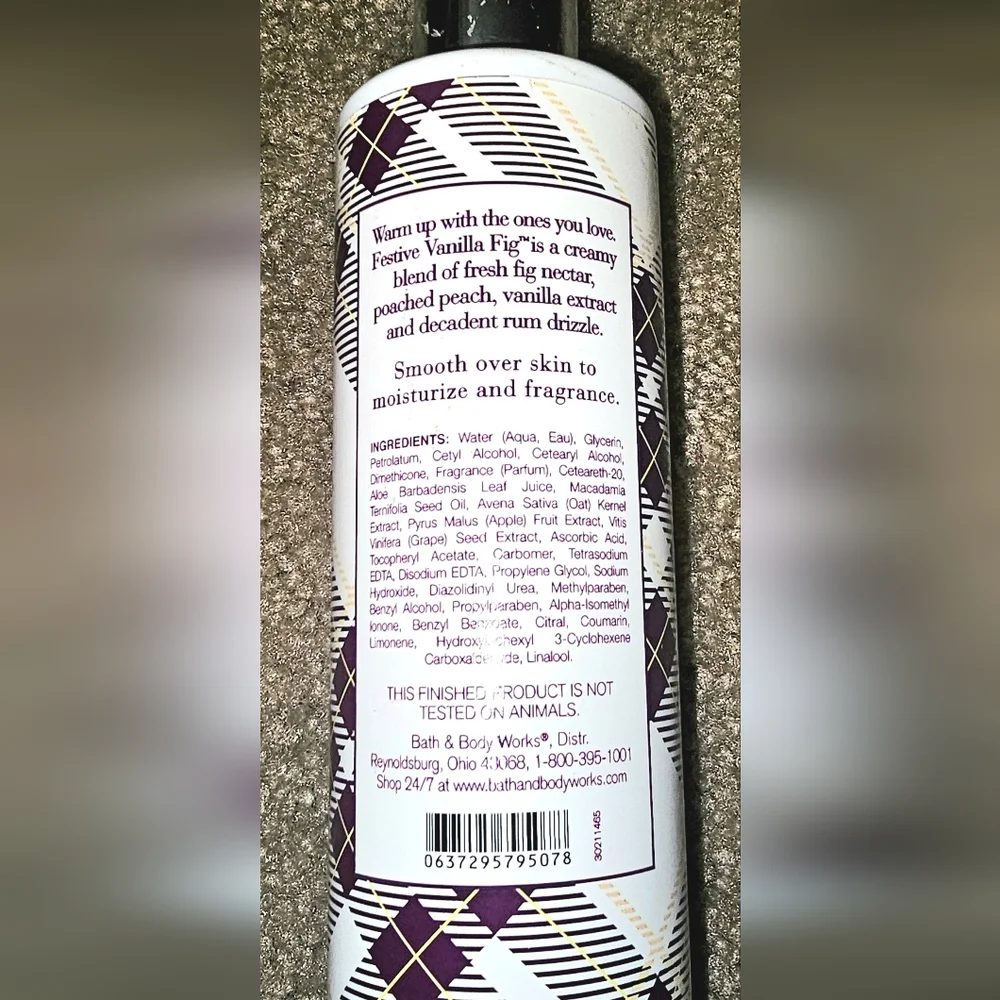 Holiday Traditions Festive Fig Vanilla Body Lotion Bath & Body Works Rare Find